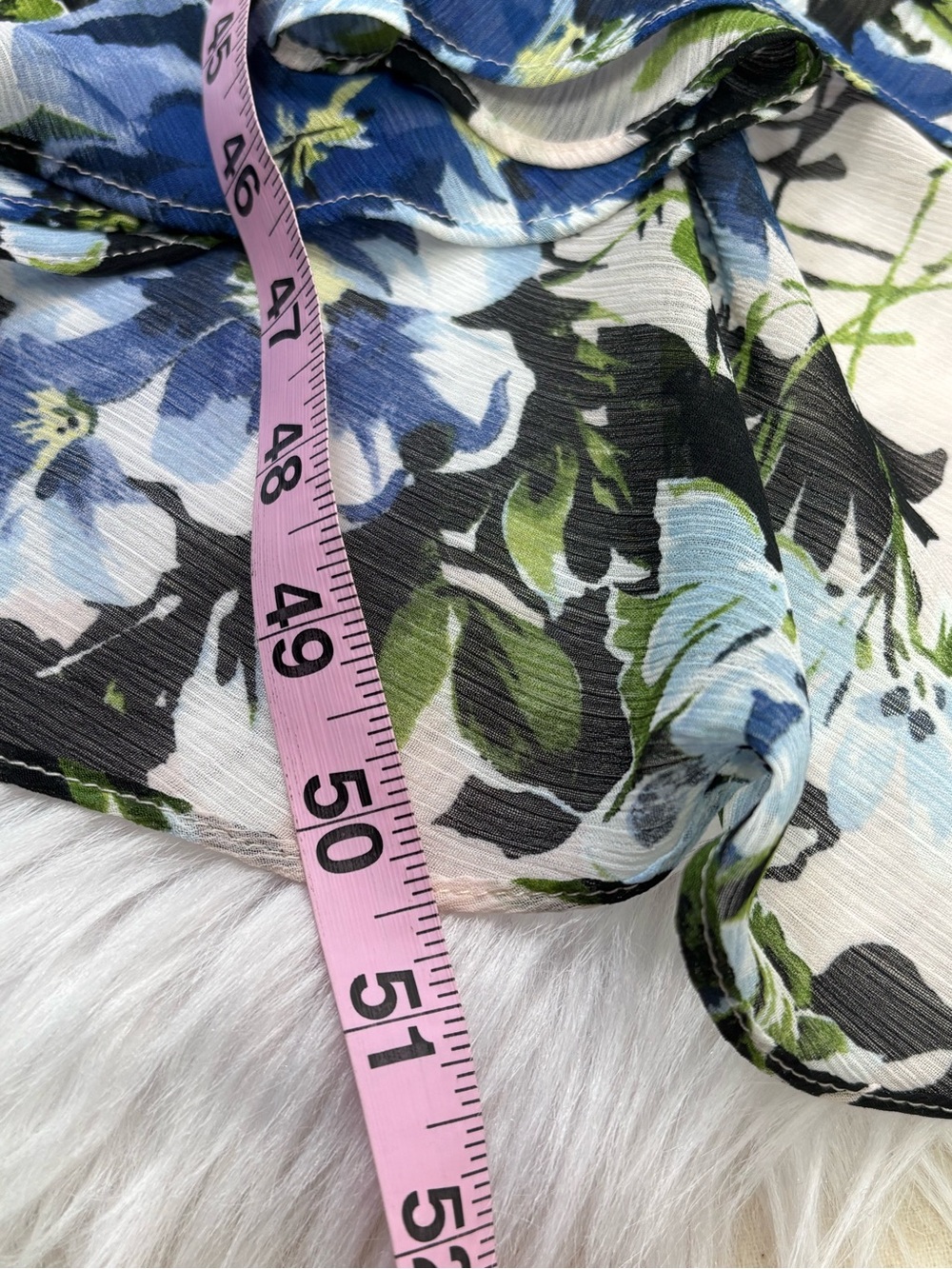 Tommy Hilfiger Women’s Size 14 Floral Print Hi-Lo Ruffle Midi Dress *Some Stains - Picture 10 of 16